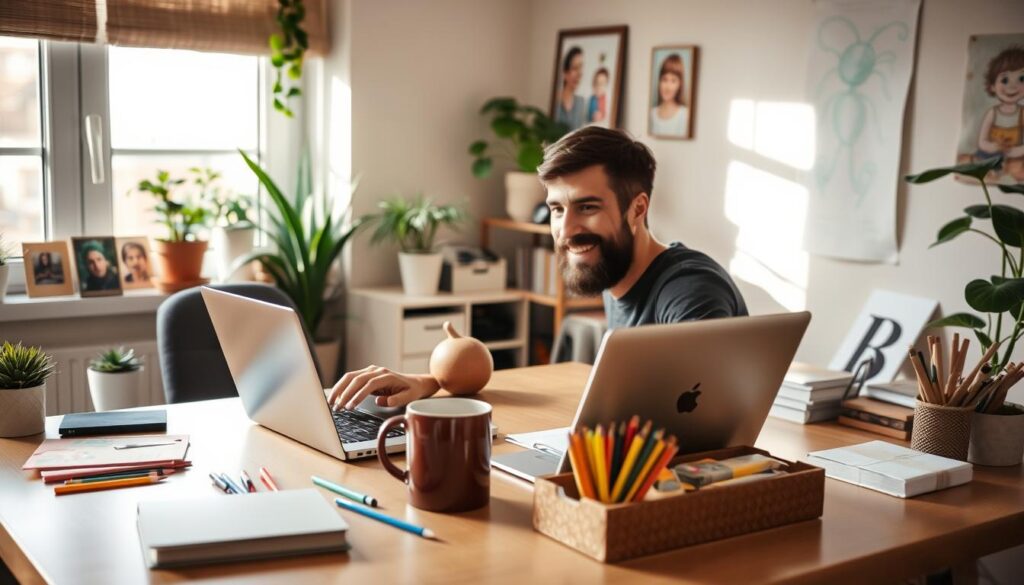 Home-based dad entrepreneurship