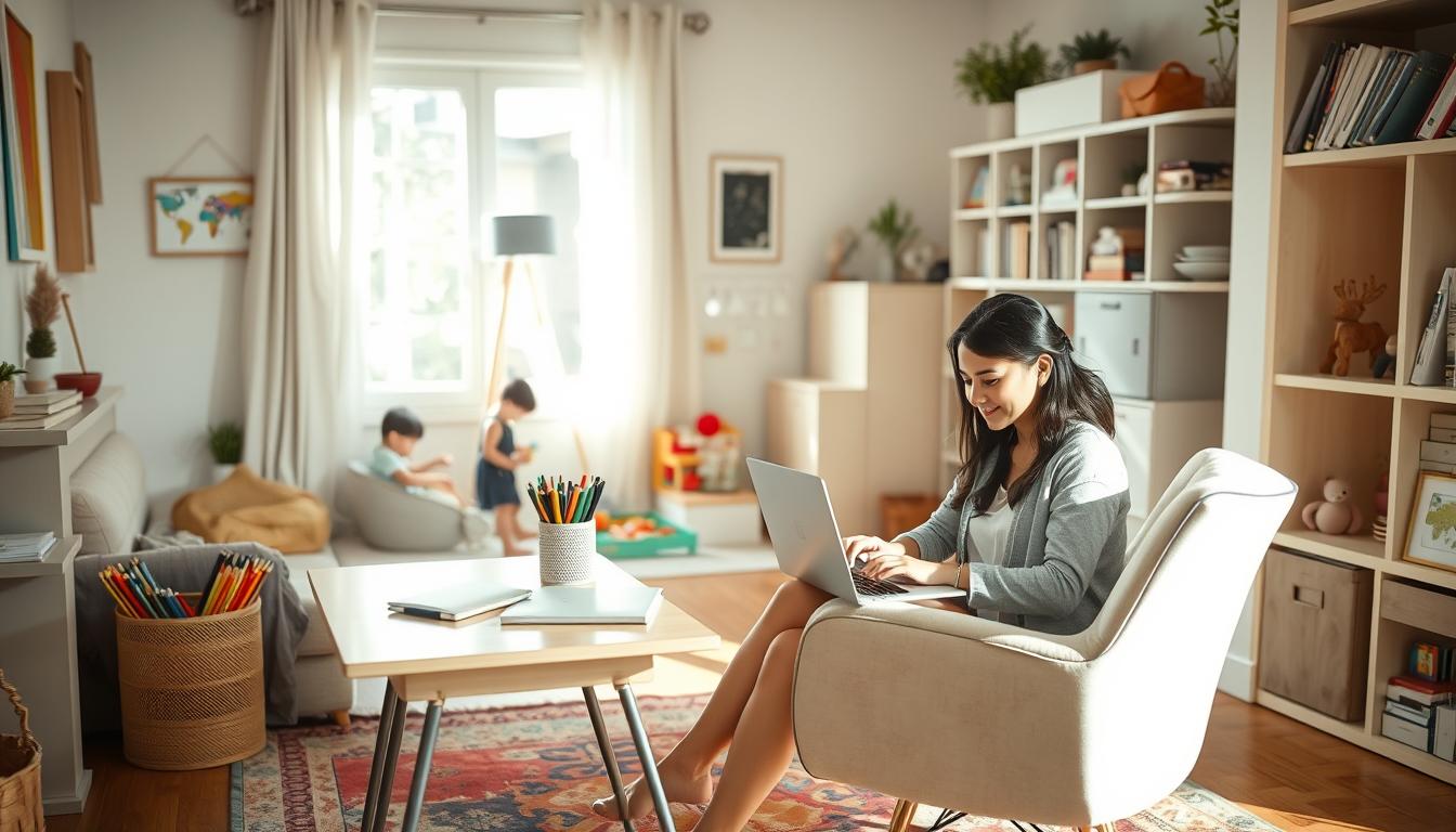 How work-at-home moms can minimize childcare distractions