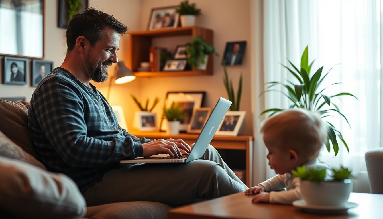 Professional development opportunities for dads working from home