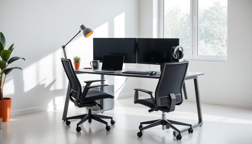 Remote work essentials computer setup