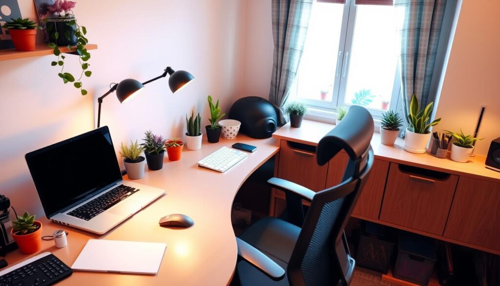 Remote work technology setup