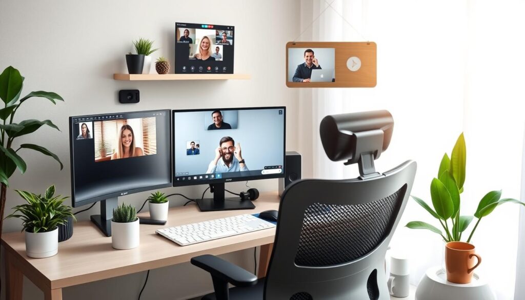 Video conferencing platforms for remote communication