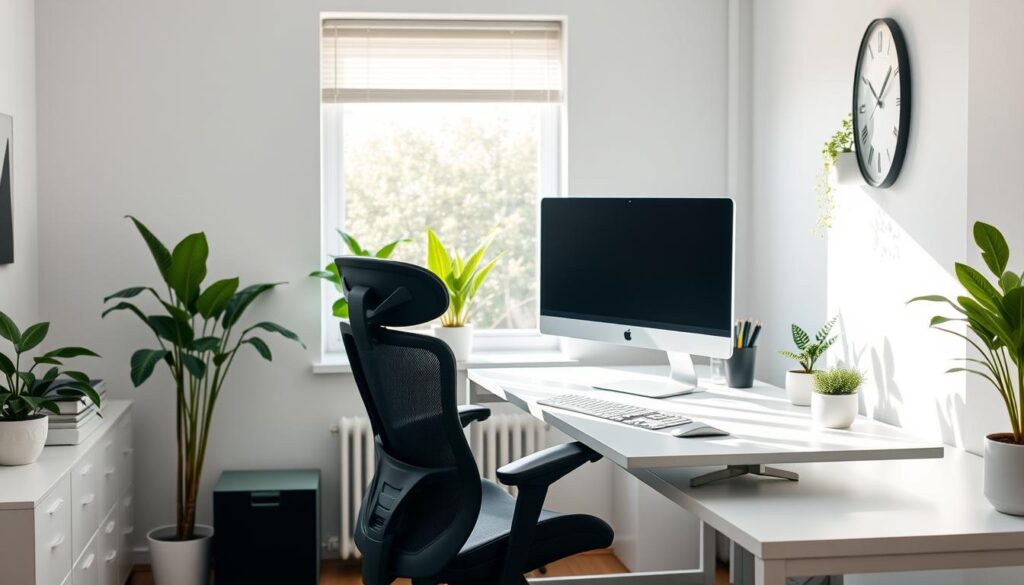 ergonomic office setup