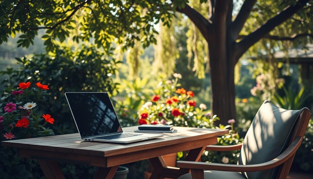 outdoor flexible workspace