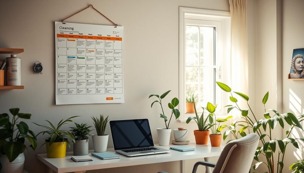 work from home cleaning planner