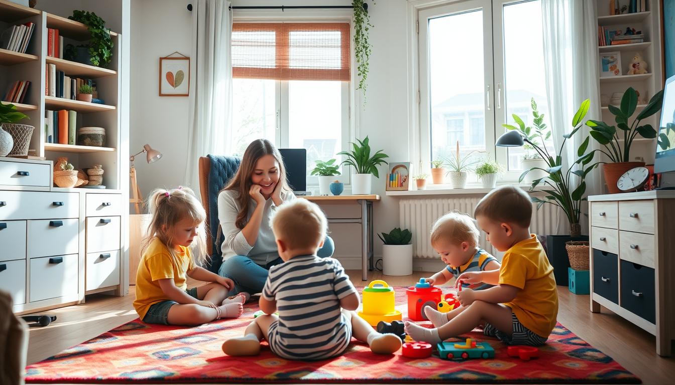 work from home mom with kids