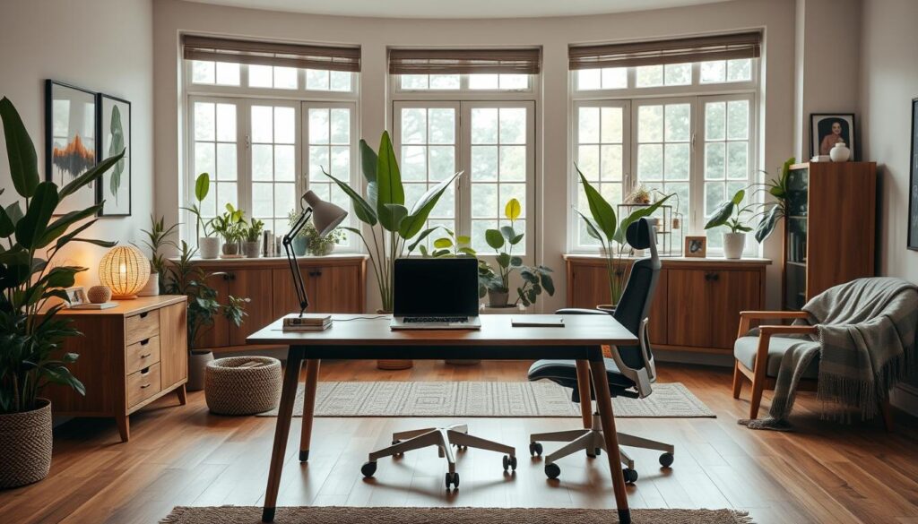 Cozy workspace design