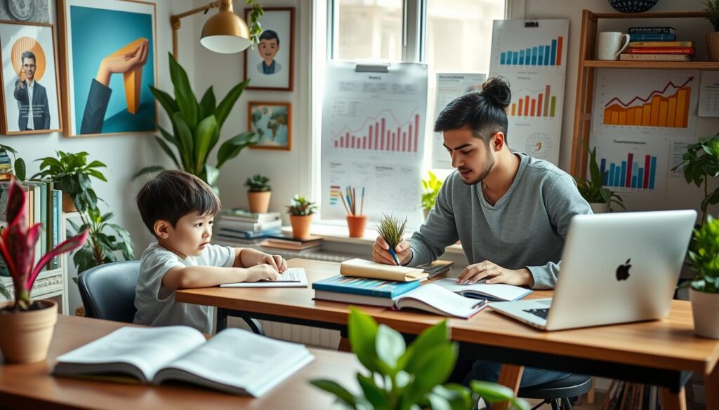 homeschooling with a business