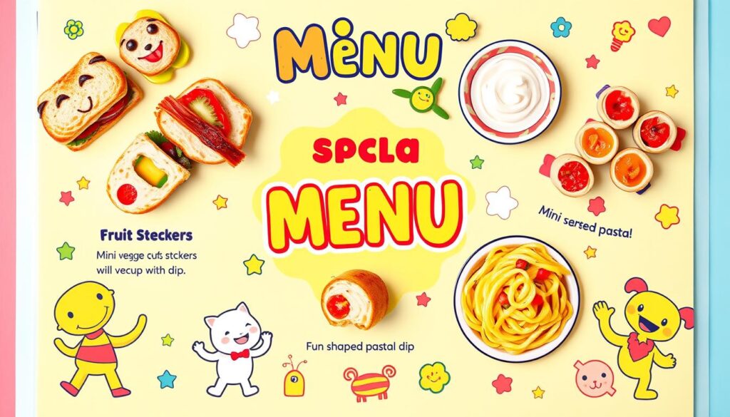 kid-friendly menu